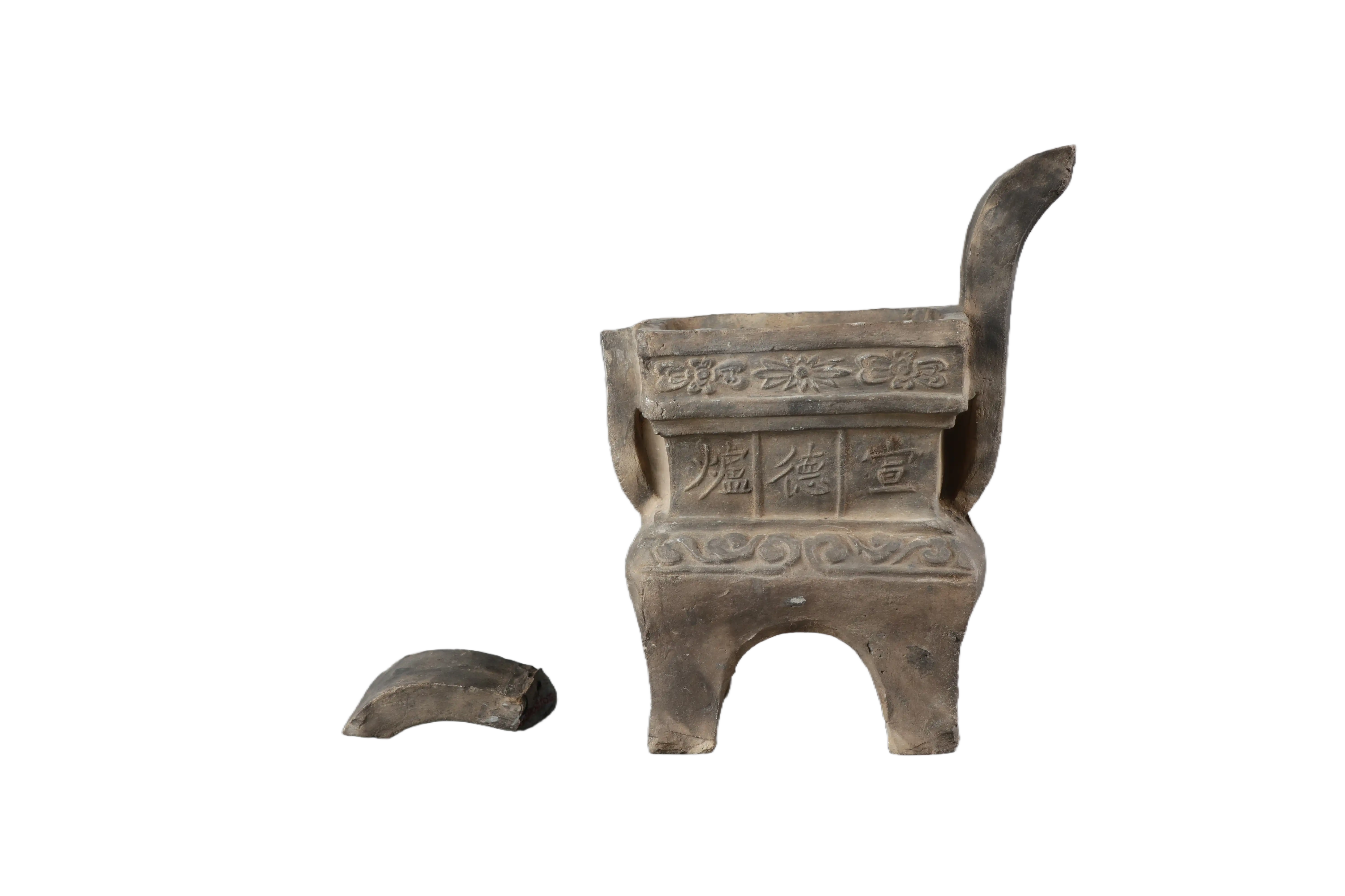 清宣德炉形陶香炉